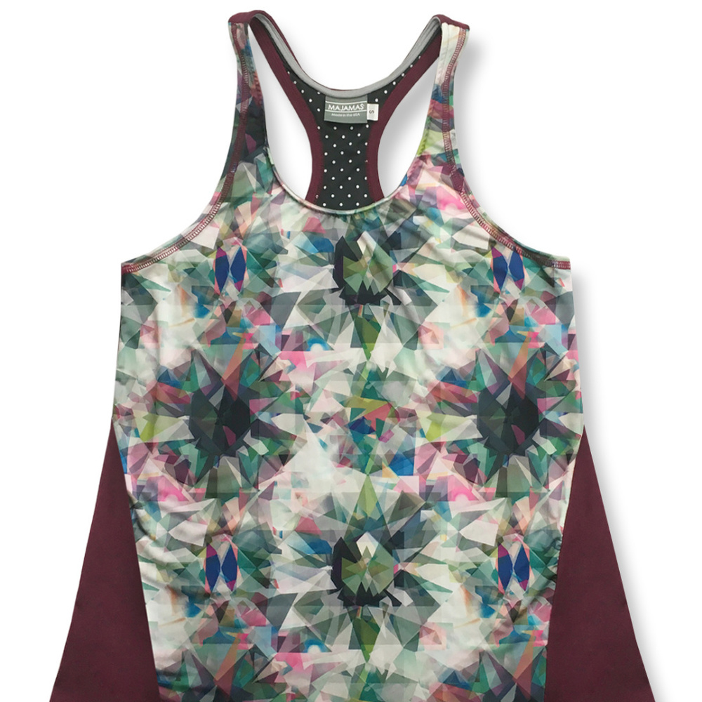 MAJAMAS EARTH sporty workout racerback tank top